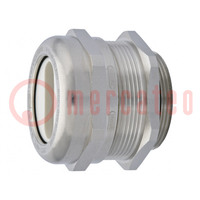 Cable gland; PG48; IP68; brass; Body plating: nickel; 38x12mm