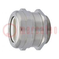 Cable gland; PG36; IP68; brass; Body plating: nickel; 31x7.5mm