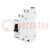 Module: toggle switch; 230VAC; 16A; IP40; for DIN rail mounting