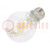 LED-Leuchten; weiß neutral; E27; 230VAC; 1055lm; P: 7,5W; 4000K