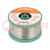 Soldering wire; Sn99,3Cu0,7; 0.7mm; 250g; lead free; reel; 2.5%