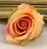 Artificial Silk Single Rose Flower Wall Heads x 100pcs - 7cm, Ruby Red