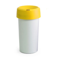 Abfallbehälter 50l mit Trichterdeckel, Kunststoff Version: 03 - gelb