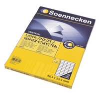 Soennecken Etiketten 5760 - 70x37mm Weiß 2.400 Stück