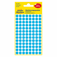 Avery Zweckform etykiety 8mm, niebieskie, 104 etykiety, do znakowania, pakowane po 4 szt., 3011, do pisma odręcznego
