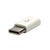 USB redukcja, (2.0), USB C (M) - microUSB (F), biała