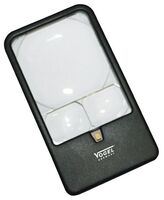 Vogel 601230 Lupa de bolsillo con LED, Aumento X3 / X5 / X7