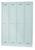 Bisley MonoBloc™ Garderobenschrank, 4 Abteile, je 1 Fach, Farbe lichtgrau