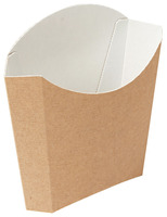 Pommesbox The Pack; 13x8x13.5 cm (LxBxH); braun; rechteckig; 200 Stk/Pck