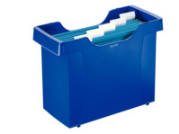 Hängemappenbox Mini-Aktei Plus, für Hängemappen A4, Polystyrol, blau