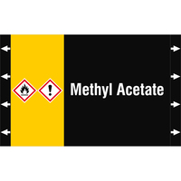Brady ISO20560PM-340X210-METHYL ACETATE selbstklebendes Etikett Rechteck Dauerhaft Mehrfarbig