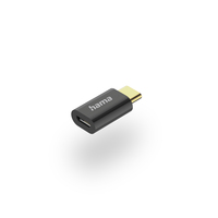 Hama 00201531 tussenstuk voor kabels Micro-USB B USB C Zwart
