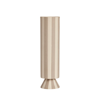 OYOY Toppu Vase Zylinderförmige Vase Steingut Beige