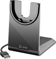 POLY Zestaw słuchawkowy Voyager Focus 2 UC + kabel USB-A na USB-C + stacja ładująca
