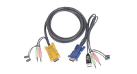 iogear G2L5305U KVM USB Cable With Audio Tastatur/Video/Maus (KVM)-Kabel Grau 5 m