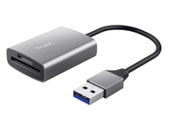 Trust Dalyx geheugenkaartlezer USB 3.2 Gen 1 (3.1 Gen 1) Aluminium