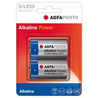 AgfaPhoto 110-802619 batteria per uso domestico Batteria monouso D Alcalino