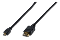 Ednet HDMI/micro-HDMI 2m cable HDMI HDMI tipo A (Estándar) HDMI tipo D (Micro) Negro