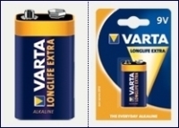 Varta Longlife Extra 9 V block Batterie à usage unique Alcaline
