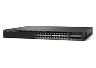 Cisco Catalyst 3650-24TS-S Network Switch, 24 Gigabit Ethernet (GbE) Ports, four 1 G Uplinks, 250WAC Power Supply, 1 RU, IP Base Feature Set, Enhanced Limited Lifetime Warranty ...
