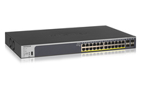 NETGEAR GS728TP Vezérelt L2/L3/L4 Gigabit Ethernet (10/100/1000) Ethernet-áramellátás (PoE) támogatása 1U Fekete
