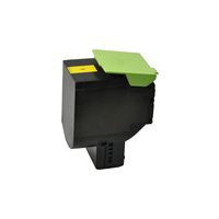 V7 Toner for selected Lexmark printers - Replacement for OEM cartridge part number 80C2HY0