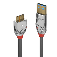 Lindy 36656 cavo USB 0,5 m USB 3.2 Gen 1 (3.1 Gen 1) USB A Micro-USB B Grigio