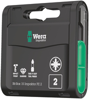 Wera Bit-Box 15 Impaktor PZ screwdriver bit 15 pc(s)