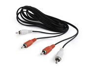 Cablexpert CCA-2R2R-6 audio cable 1.8 m 2 x RCA Black, Red, White