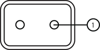 Amphenol AT06-2S-SR01BLK elektrische draad-connector