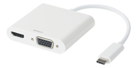 Deltaco USBC-HDMI16 notebook dock & poortreplicator USB 3.2 Gen 1 (3.1 Gen 1) Type-C Wit