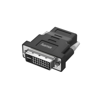 Hama 00200338 zmieniacz płci / kabli DVI-D HDMI Czarny