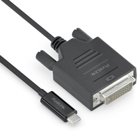PureLink IS2211-010 Videokabel-Adapter 1 m USB Typ-C DVI-D Schwarz
