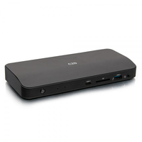 C2G Thunderbolt™ 3 USB-C® 11-in-1 8K UHD Docking Station with DisplayPort™, Ethernet, USB, SD Card Reader, 3.5mm Audio and Power Delivery up to 85W - 8K 30Hz (TAA Compliant)