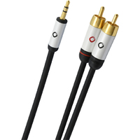 OEHLBACH D1C60004 audio kabel 3 m 3.5mm 2 x RCA Zwart