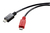 Renkforce RF-5771772 USB Kabel USB 2.0 0,3 m Micro-USB B Schwarz, Rot