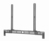 Gembird TVM-SB-01 support de haut-parleurs Mur Acier Noir