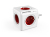 Allocacoc PowerCube Original elektromos elosztó 5 AC kimenet(ek) Beltéri Vörös, Fehér