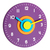 TFA-Dostmann 60.3015.11 wall/table clock Quartz clock Round Purple