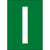 Brady NL859A4GR-I öntapadós címke Téglalap alakú Tartós Zöld, Fehér 1 dB