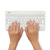 R-Go Tools Ergonomisch toetsenbord R-Go Compact Break, compact toetsenbord met pauzesoftware, QWERTY (IT), Bluetooth, wit