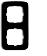 ABB BUSCH- 2512-215 AFDEKRAAM 2V R ZWART