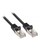 InLine Patch-Kabel RJ-45 M bis M 1.5 m SFTP CAT 5e geformt Schwarz