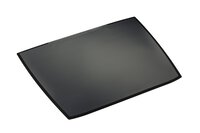 Durable ARTWORK Overlay Desk Mat | Non-Slip with Clear Anti-Glare Cover | Black