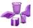 Durable Waste Bin Trend 16 Litres - Transparent Purple