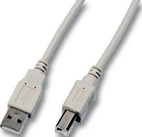 USB-Anschlusskabel A auf B 1,8m gr USB2.0 K5255.1,8