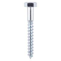 TIMco Coach Screw BZP 10 x 60mm Box Qty 100