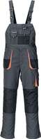 Terrax Aussenhandel GmbH Spodnie męskie na szelkach rozmiar 58 ciemnoszary/czarny/pomarańczowy 65 % PES /