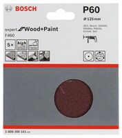 Bosch 1609200161 Schleifblatt-Set F460 Expert for Wood and Paint, 125 mm, 60, 5e