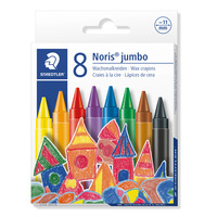 Noris Club® 229 Jumbo Wachsmalkreide Kartonetui mit 8 sortierten Farben